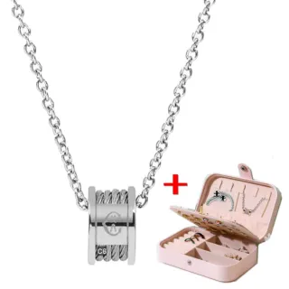 【CHARRIOL 夏利豪】Necklace項鍊系列 Forever銀色吊墜4銀索款-加雙重贈品 C6(08-101-1139-8)