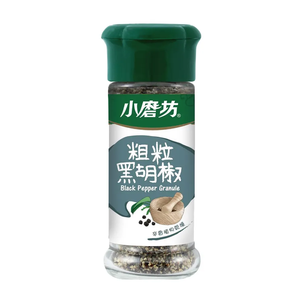 【小磨坊】粗粒黑胡椒(25g/瓶)