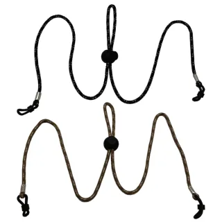 【ADISI】眼鏡繩帶-暗夜黑/卡其棕 AS24045(眼鏡繩、眼鏡帶、防掉、掛繩、眼鏡配件、運動、旅遊)