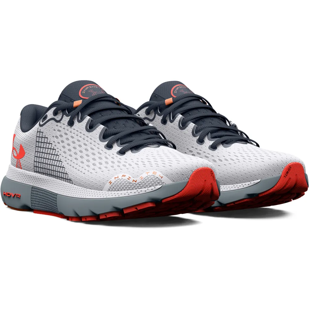 【UNDER ARMOUR】UA 男 HOVR Infinite 4 慢跑鞋 運動鞋_3024897-105(灰色)