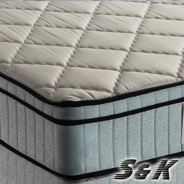 【S&K】3M防潑水記憶膠獨立筒床墊(雙人5尺)