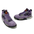 【NIKE 耐吉】休閒鞋 Wmns Air Jordan 4 Retro 女鞋 紫綠 Canyon Purple AJ(AQ9129-500)