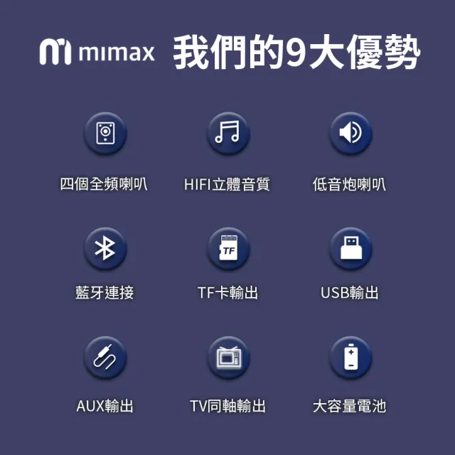 【小米有品】米覓 mimax 家庭電視聲霸音響 Live 1T(音響 聲霸 喇叭 SoundBar 藍芽喇叭 藍芽音響)