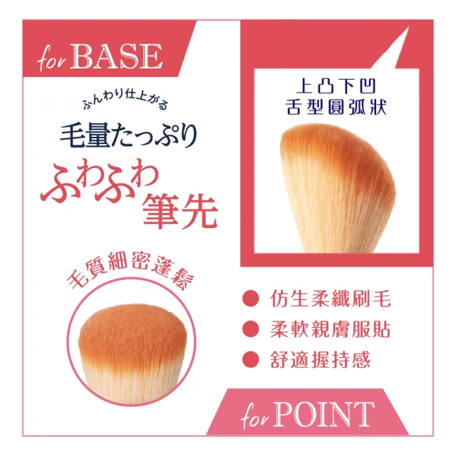 【ROSY ROSA】三角握柄多用途底妝刷(全效多功能 粉底.腮紅.打亮.修容)
