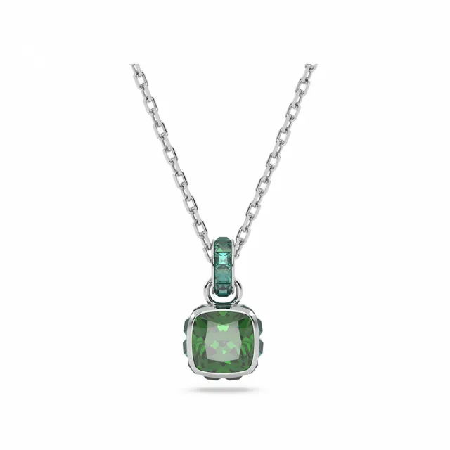 SWAROVSKI 官方直營】Birthstone 鏈墜方形切割鍍白金色(網上獨家