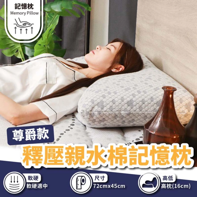 BOSS BEDDING 小老闆寢具 石墨烯親水棉機能記憶枕(獨立筒枕 記憶枕 抗菌枕 人體工學 深層釋壓)