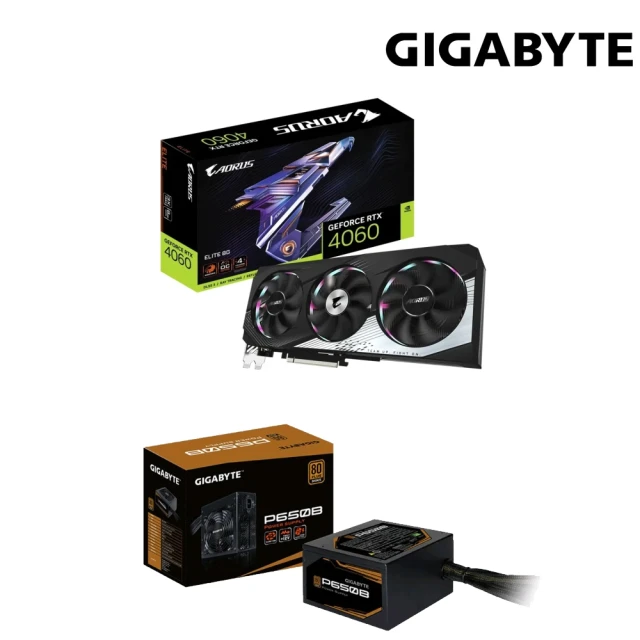 GIGABYTE 技嘉GIGABYTE 技嘉 650W UPS組★GeForce RTX 4060 ELITE 8G 顯示卡