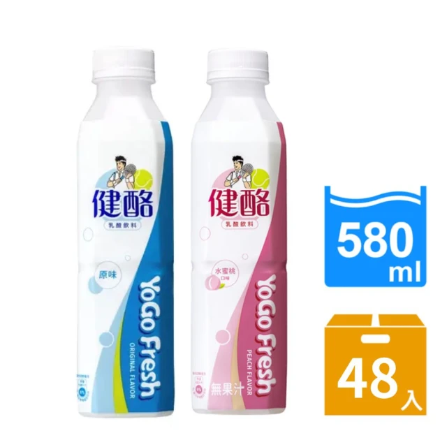 金車/伯朗 健酪乳酸飲料580ml/箱+健酪乳酸-草莓酪酪5