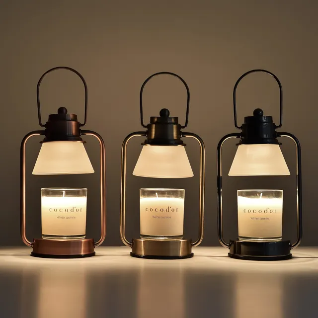 【cocodor】小型融燭燈+香氛蠟燭170g(超值優惠組)