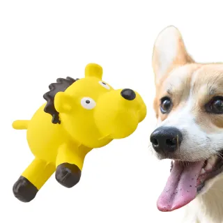 【動物世界】獅子乳膠寵物玩具(發聲玩具 磨牙 幼犬 耐啃咬 潔牙 訓練球 玩具球 狗狗玩具)