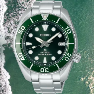 【SEIKO 精工】PROSPEX 綠水鬼200米潛水機械錶 45mm(6R35-00A0G  SPB103J1)