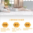 【Dazo】健康舒眠型  除靜電紗+乳膠+記憶膠獨立筒床墊(雙人加大6尺)