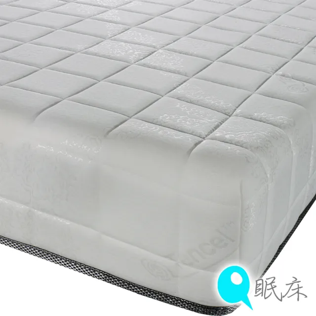 【Q眠床】天絲乳膠蜂巢式獨立筒豆腐床墊-3.5尺單人加大