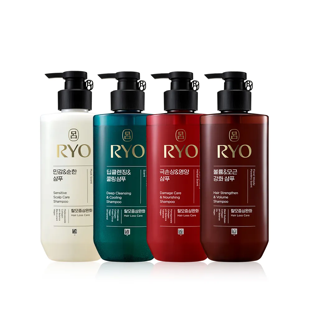 【RYO 呂】全方位頭皮養護洗髮精 480ml(染燙受損/控油去屑/豐盈蓬鬆/敏感護理)