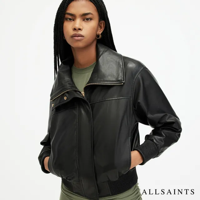 【ALLSAINTS】ETTA 羊皮外套皮衣 WL500Z(常規版型)