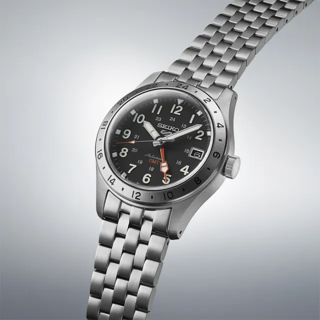 【SEIKO 精工】5 Sports 精工 GMT機械腕錶(4R34-00C0D/SSK023K1)