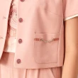 【ILEY 伊蕾】萊賽爾針織布圓領小外套(粉色；M-XL；1241014008)