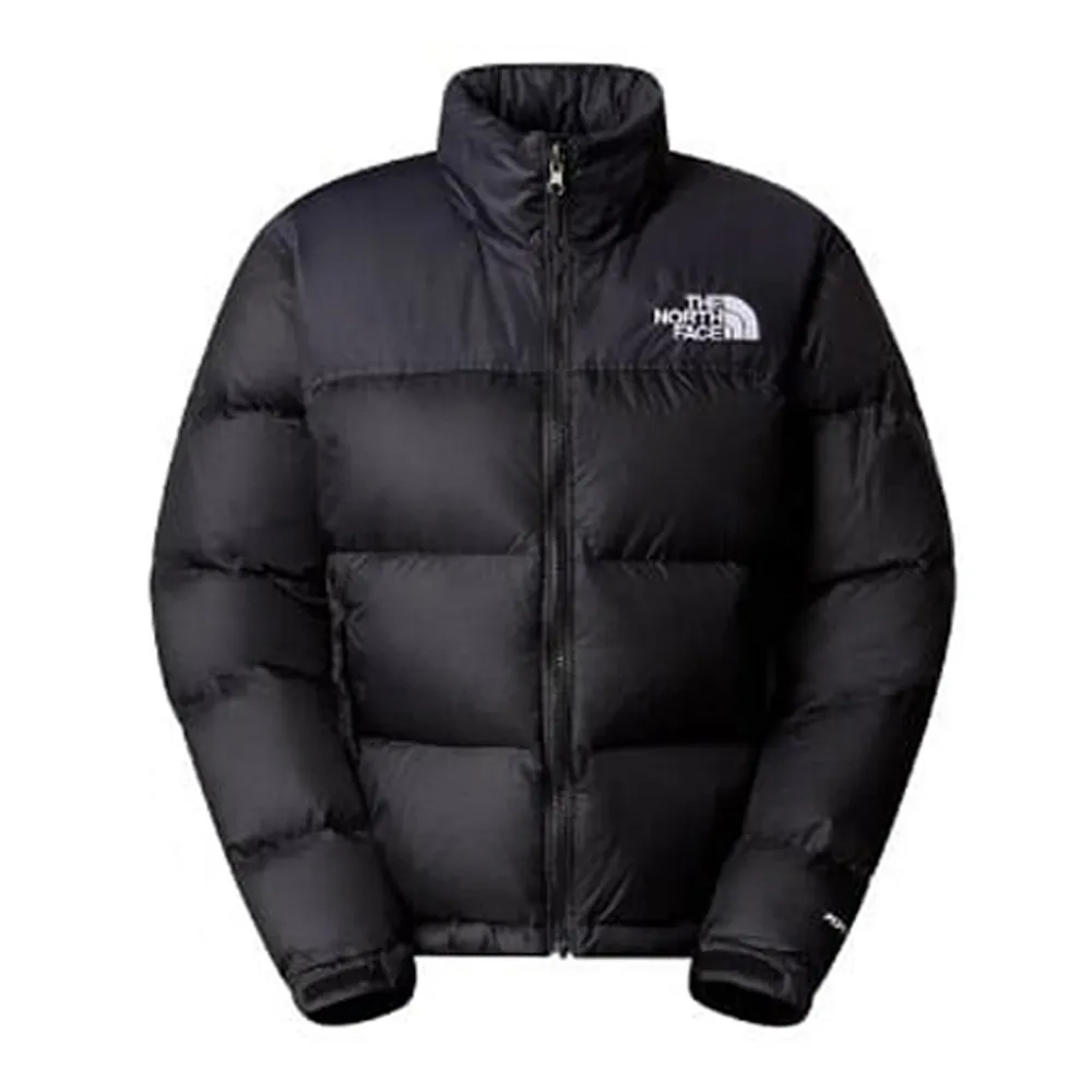 【The North Face】女 拼接防潑水舒適保暖可收納連帽羽絨外套(3XEO-LE4 黑)