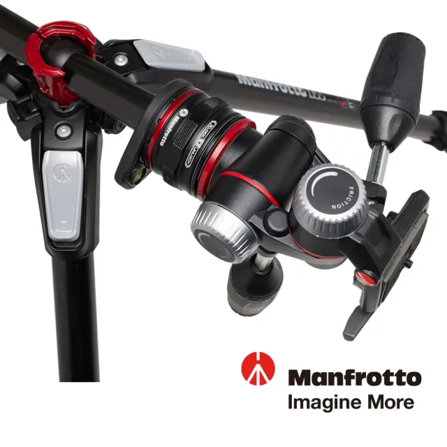 【Manfrotto 曼富圖】全新055碳纖維三節腳架套組 含三向雲台及靈動快拆系統 MK055CXPRO33WQR(公司貨)