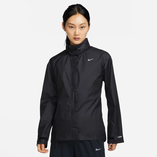 【NIKE 耐吉】外套 女款 運動風衣外套 立領外套 AS W NK FAST REPEL JACKET 黑 FB7452-010