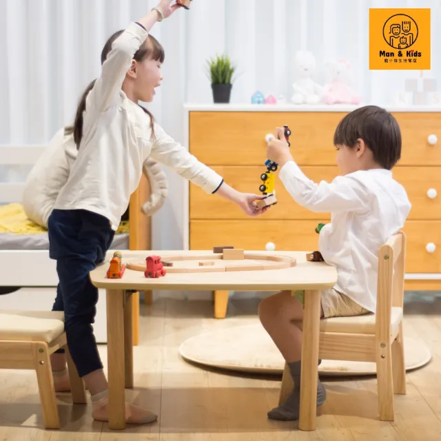 【Man & Kids 寵小孩生活家居】68x68cm方形桌面 遊戲桌(兒童桌 遊戲桌 兒童遊戲桌)