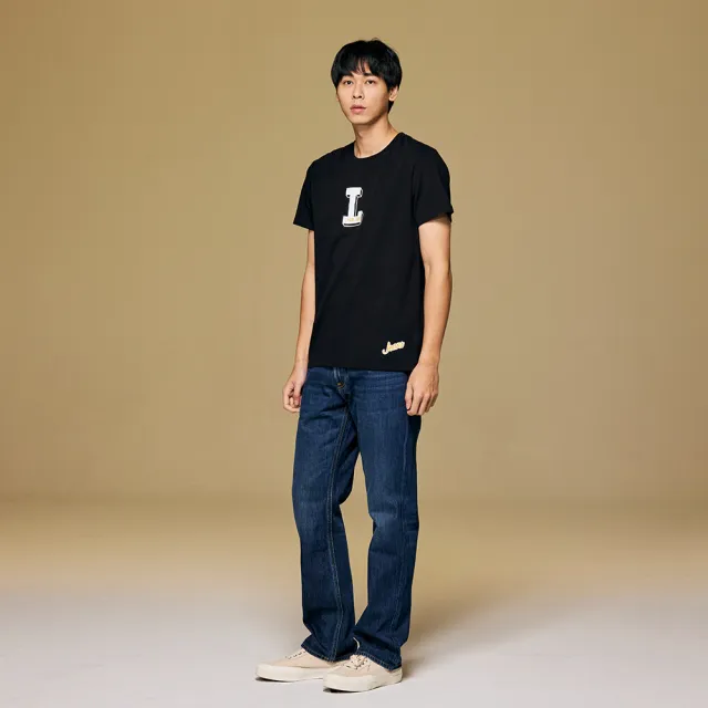 【Lee】男裝 牛仔褲 / 743 中腰舒適直筒 中藍洗水(LB417024281)