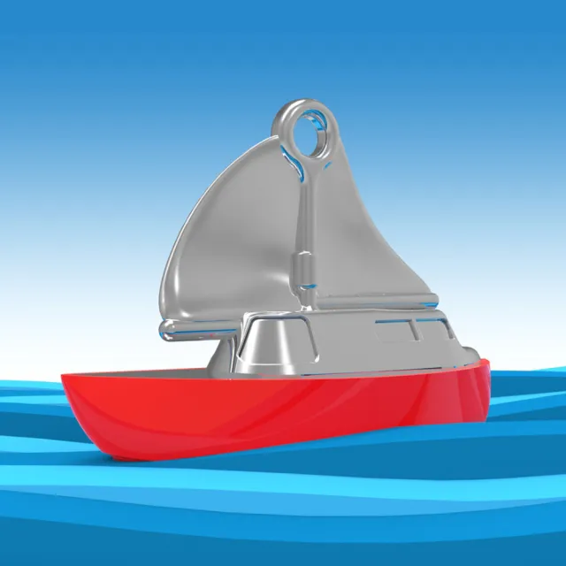 【Metalmorphose】MTM帆船造型質感鑰匙圈(任兩件贈真皮鑰匙掛環)