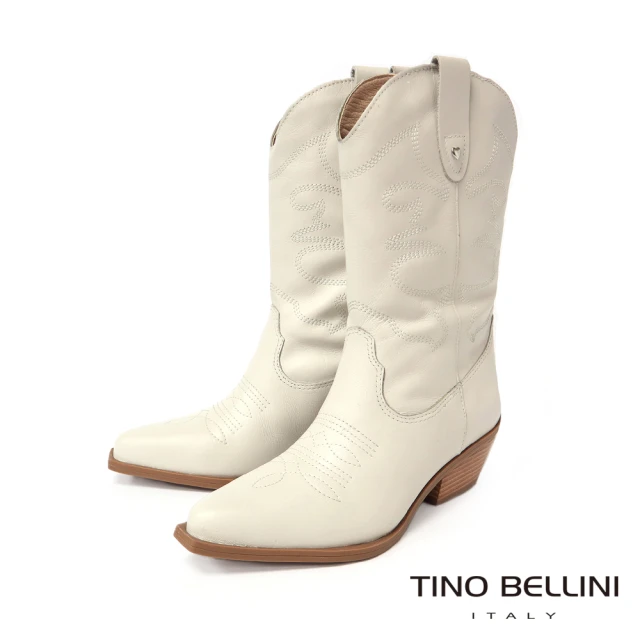 TINO BELLINI 貝里尼TINO BELLINI 貝里尼 巴西進口尖頭牛仔靴FWTT001(白色)