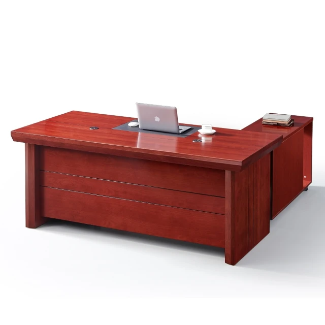 MUNA 家居MUNA 家居 5816型紅棕色5.3尺辦公桌組/含側櫃活動櫃(辦公桌 書桌 電腦桌 桌子 收納)