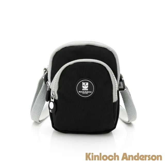 【Kinloch Anderson】迷霧森林 多功能夾層小款側背包(黑色)