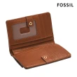 【FOSSIL 官方旗艦館】Liza 輕巧型真皮短夾-棕色編織 SL10040249