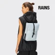 【RAINS官方直營】Backpack Micro 經典防水迷你雙肩背長型背包(Wind 和風藍)