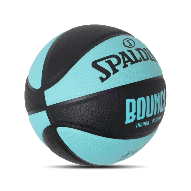 SPALDING】籃球Bounce 黑藍綠合成皮革室內室外7號球斯伯丁(SPB91007 