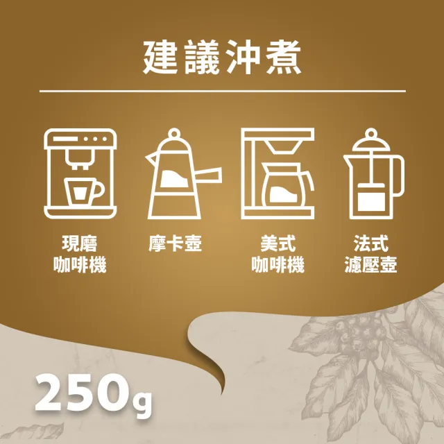 【LAVAZZA】金牌ORO中烘焙咖啡豆(250g/包)