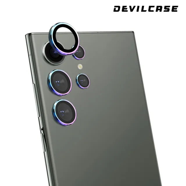 【DEVILCASE】Samsung Galaxy S24 Ultra 藍寶石金屬框鏡頭保護貼-五顆(不銹鋼-3色)