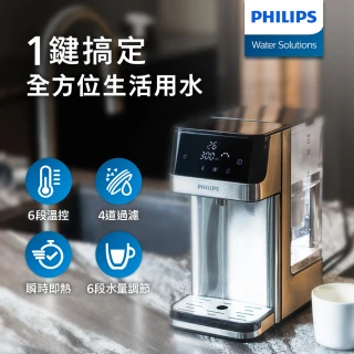 【Philips 飛利浦】2.2L免安裝瞬熱濾淨飲水機-組合用(ADD5910M)
