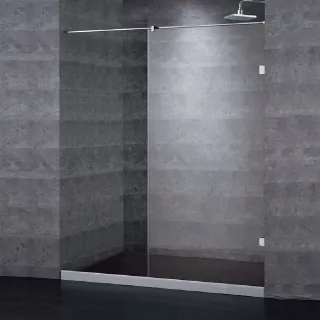 【CAESAR 凱撒衛浴】無框一字型淋浴屏風(寬 60cm / 含安裝)