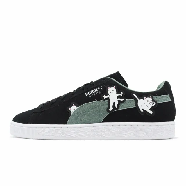 PUMA】Puma X RIPNDIP 休閒鞋Suede Black 男鞋中指貓聯名麂皮黑綠