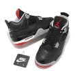 【NIKE 耐吉】Air Jordan 4 Retro Bred Reimagined 男鞋 黑 紅 4代 喬丹(FV5029-006)