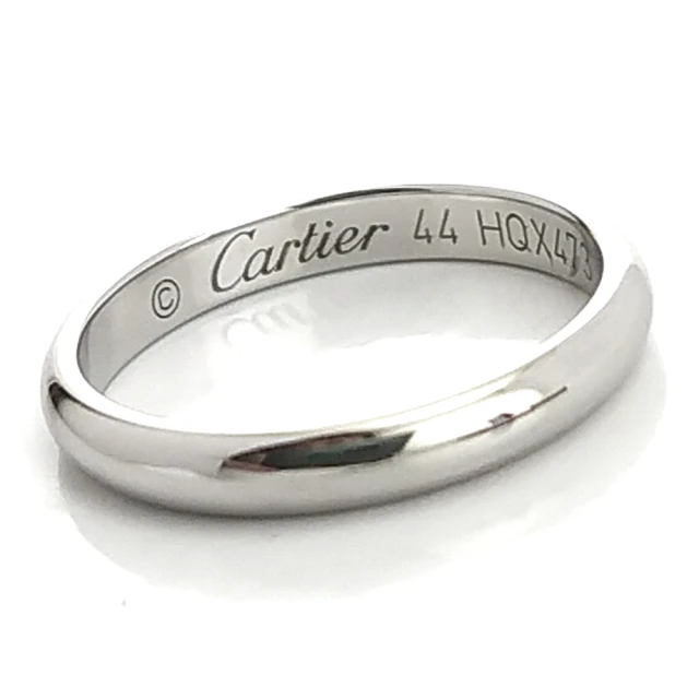 Cartier 卡地亞 PT950鉑金-鑲三顆鑽Baller