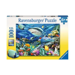 【Ravensburger】維寶拼圖 鯊魚礁 100片