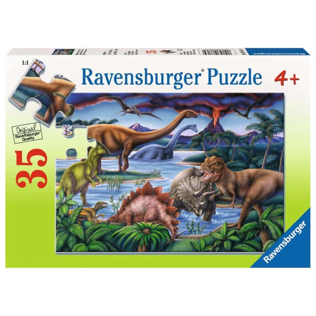 Ravensburger 維寶拼圖 恐龍遊樂園 35片