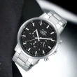 【ALBA】雅柏 Prestige 時尚三眼計時腕錶男錶  手錶 黑色 藍寶石(VD53-X296D)