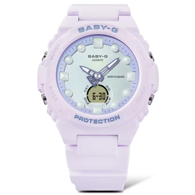 CASIO 卡西歐 BABY-G 夢幻 未來風 甜心雙顯腕錶-42.4mm(BGA-320FH-4A)