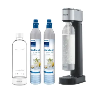 【Philips 飛利浦】氣泡水機+鋼瓶x2+水瓶(ADD4902/913X2/912)