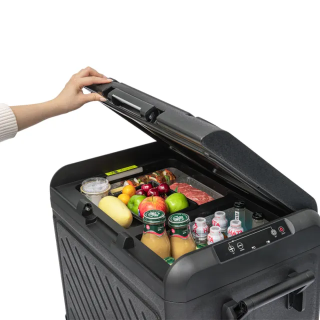 【Philips 飛利浦】車用行動溫控冰箱TB7501黑色曠野雙溫雙控55L公司貨(TB7501車用冰箱)