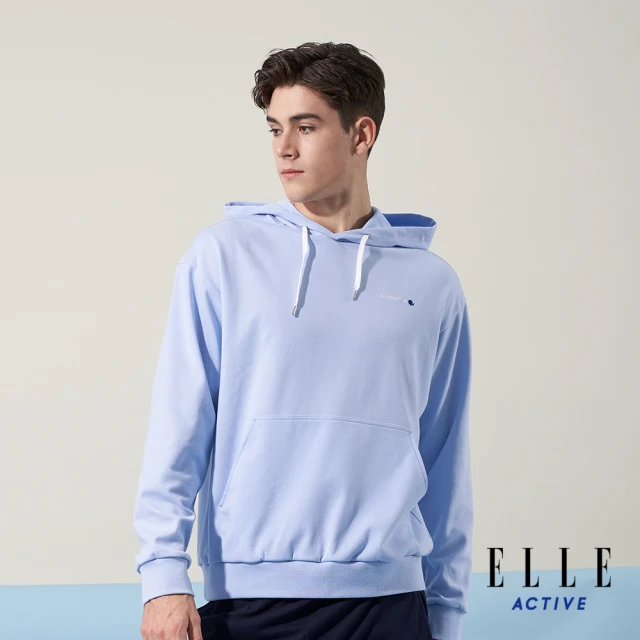 ELLE ACTIVE 男女款 經典印花LOGO休閒漁夫帽-