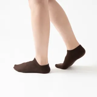 【WARX】薄款經典素色船型襪-棕咖(除臭襪/機能襪/足弓防護)