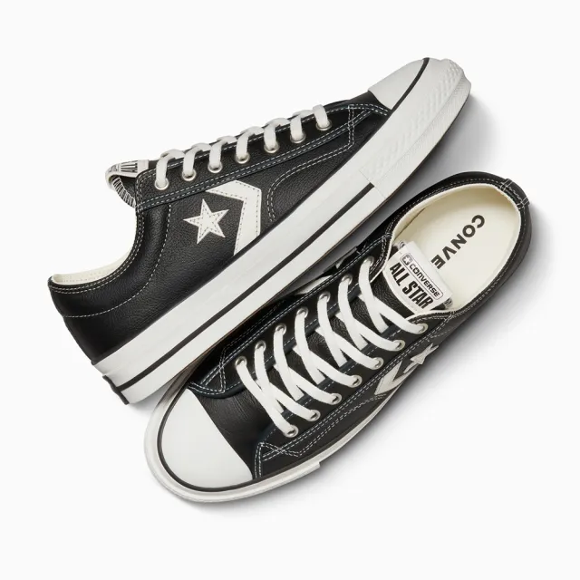 【CONVERSE】休閒鞋 男鞋 女鞋 帆布鞋 皮革 STAR PLAYER 76 OX 黑 A06204C