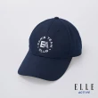 【ELLE ACTIVE】男女款 經典繡花LOGO可調式棒球帽-深藍色(EA24M2FH001#39)